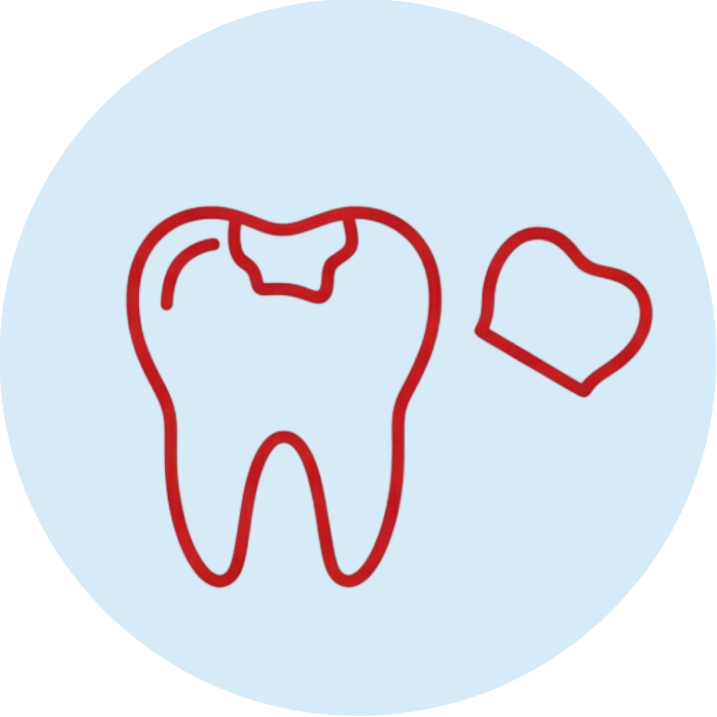 Lost crowns or fillings